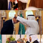 Presidents bow to Saudi king