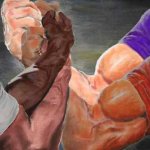 Epic Handshake (four way) meme