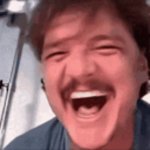 Pedro pascall laughing GIF Template
