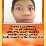Akifhaziq death stare card