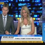 news | MEME NEWS; DONALD TRUMP STICKER WAS DELETED | image tagged in sky sports breaking news | made w/ Imgflip meme maker