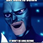 Cat Noir is Down | CAT NOIR IS DOWN; IT WON'T BE LONG BEFORE LADYBUG SHOWS UP AND MEETS HER DOOM | image tagged in dumb hawkmoth | made w/ Imgflip meme maker