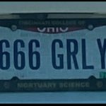 Satan's License Plate!