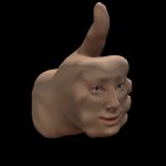 Yes Thumbs Up Head template