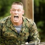 John Cena in camouflage with gun 2