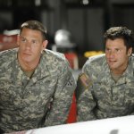 John Cena in camouflage on Psych