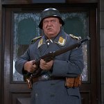 Schultz from Hogan's Heroes with gun 2.5