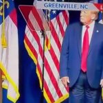 Trump North Carolina 6/21 pants on backwards?