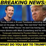 Trump Facebook ban