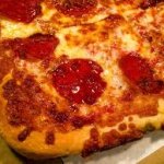 Pepperoni pizza square