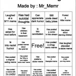 Dark humor Bingo