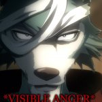 Legosi visible anger