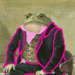 Wednesday Frog meme template