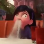 Girl vomiting template
