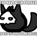 Main go deleted so I made a new one | YOU HAVE BEEN PURO’ED; REPOST TO PURO SOMEONE ELSE | image tagged in okcool,puro bean | made w/ Imgflip meme maker