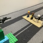 LEGO line of guns