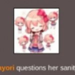 Sayori questions her Sanity meme
