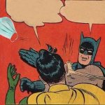 batman slapping robin mask