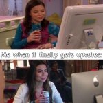 Few years later... | Me when I posted a meme:; Me when it finally gets upvotes: | image tagged in icarly interesting now and then,memes,icarly,icarly interesting,imgflip,upvotes | made w/ Imgflip meme maker