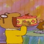 arthur eating a whole cake template