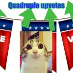 Quadruple upvotes template