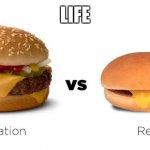 Expectation vs Reality | LIFE | image tagged in expectation vs reality | made w/ Imgflip meme maker