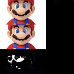 Mario dark three panel template