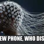 New Brain Phone Who Dis? | NEW PHONE, WHO DIS? | image tagged in head sensors | made w/ Imgflip meme maker