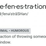 Defenestration