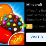 Minecraft Candy Crush Edition template