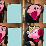 Kirby gru meme template