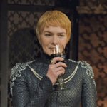 Cersei Lannister Sipping Wine