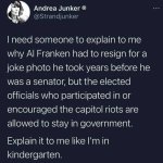 Andrea Junker tweet Al Franken