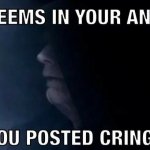 Star Wars Palpatine It seems in your anger you posted cringe