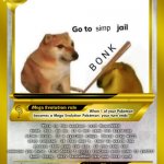 Go to simp Jail Card