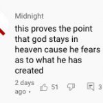 This proves the point god stays in heaven meme