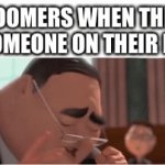 Ok boomer | BOOMERS WHEN THEY SEE SOMEONE ON THEIR PHONE | image tagged in gifs,memes,funny,boomer | made w/ Imgflip video-to-gif maker