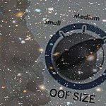 Oof size Hubble deep field sharpened
