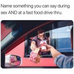 Sex and fast food