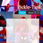 Pickle-Tank but he's in the spider verse meme