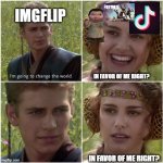 I DON'T HATE FORTNITE! | IMGFLIP; IN FAVOR OF ME RIGHT? IN FAVOR OF ME RIGHT? | image tagged in for the better right,fortnite,ice age baby,tik tok | made w/ Imgflip meme maker