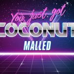 You just got coconut malled meme