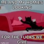 Looking for the fucks we give meme