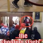 MAGA riot when the looting starts the shooting starts meme