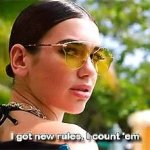 Dua Lipa I got new rules gif GIF Template