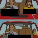 Car back seat meme