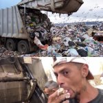 Eating garbage meme