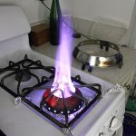 Wok gas burner stove