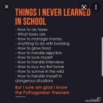 Things I never learned in school