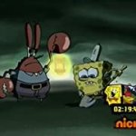 Spongebob hesistantly digging for mean mr. krabs meme